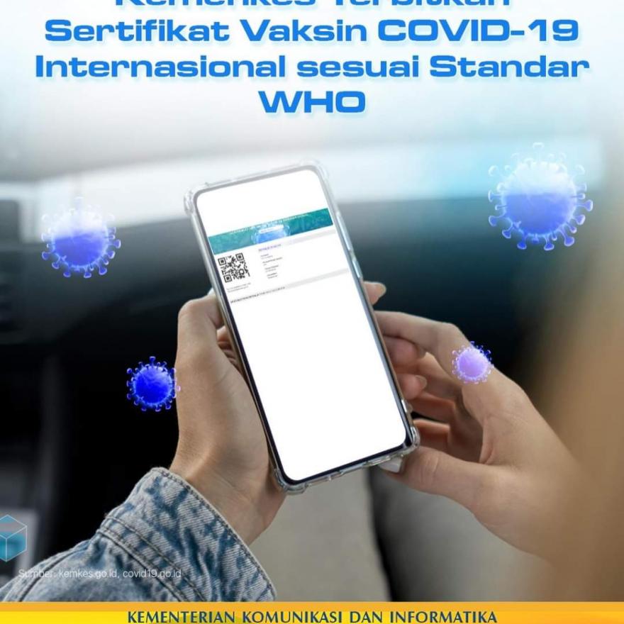 Kemenkes Terbitkan Sertifikat Vaksin COVID-19 Internasional sesuai Standar WHO