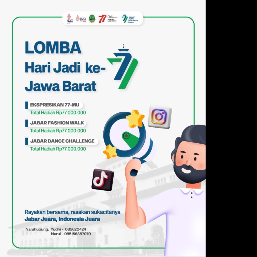 Ayo Ikuti Lomba Hari Jadi Ke-77 Jawa Barat dan Dapatkan Ratusan Juta